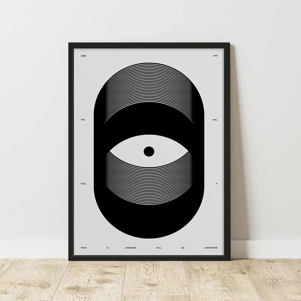 Abstract Retro Art Poster – Minimalist Canvas Wall Print for Living Room (Frameless)