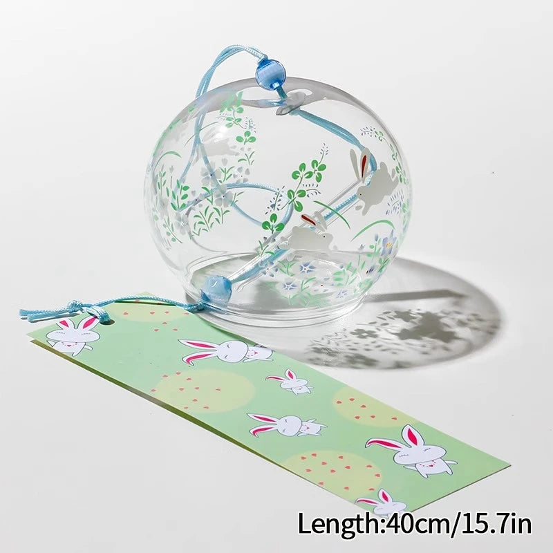 Japanese Sakura Glass Wind Chime – Kawaii Home & Garden Decor Bell