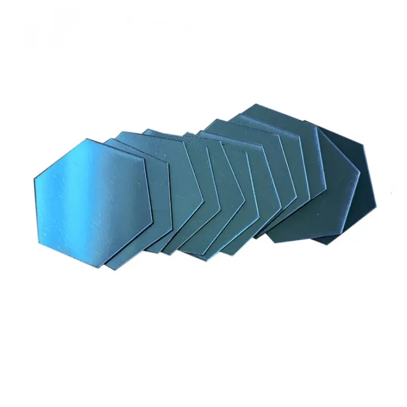 Hexagon 3D Mirror Wall Stickers – Self-Adhesive Acrylic Decor Decals (6/12 Pack)