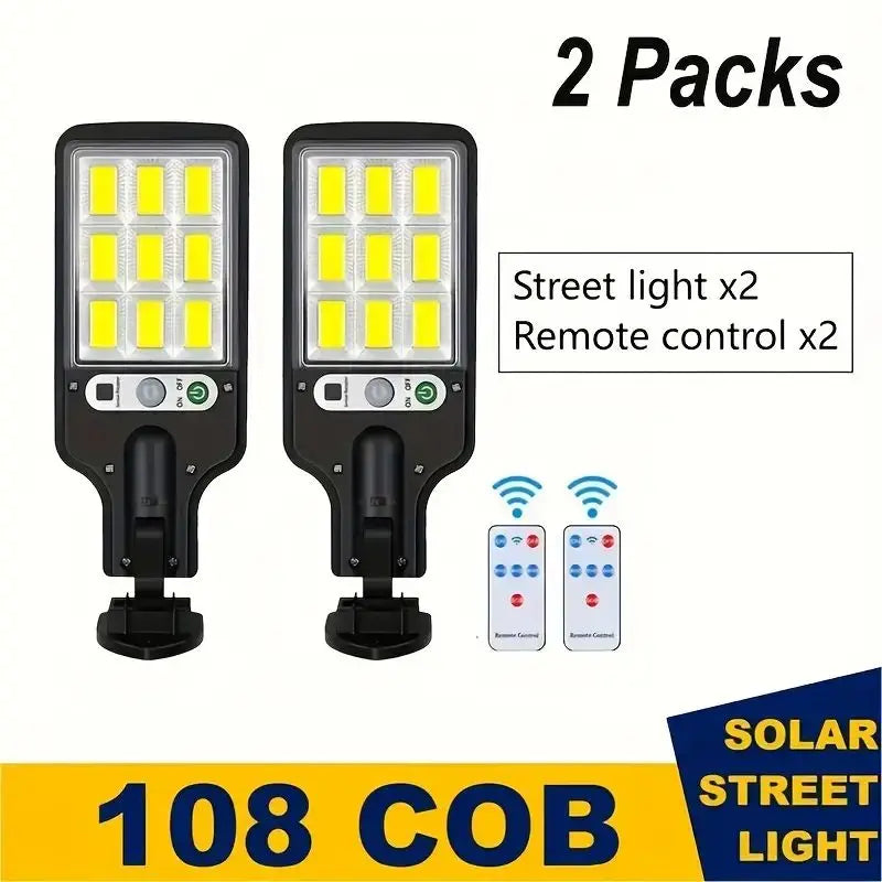 Solar LED Outdoor Wall Lights – Waterproof Motion-Sensor Garden & Patio Light