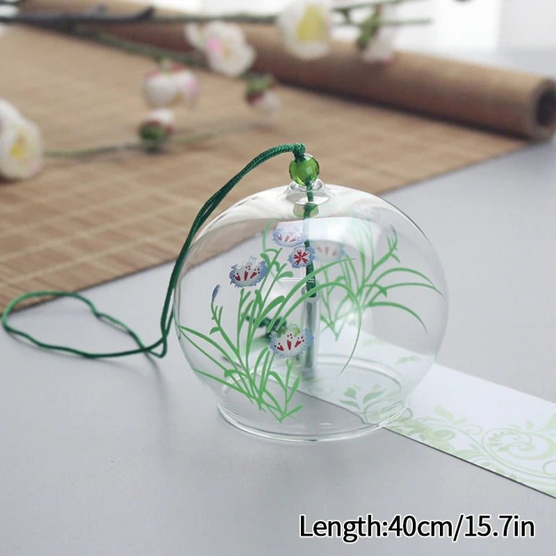 Japanese Sakura Glass Wind Chime – Kawaii Home & Garden Decor Bell