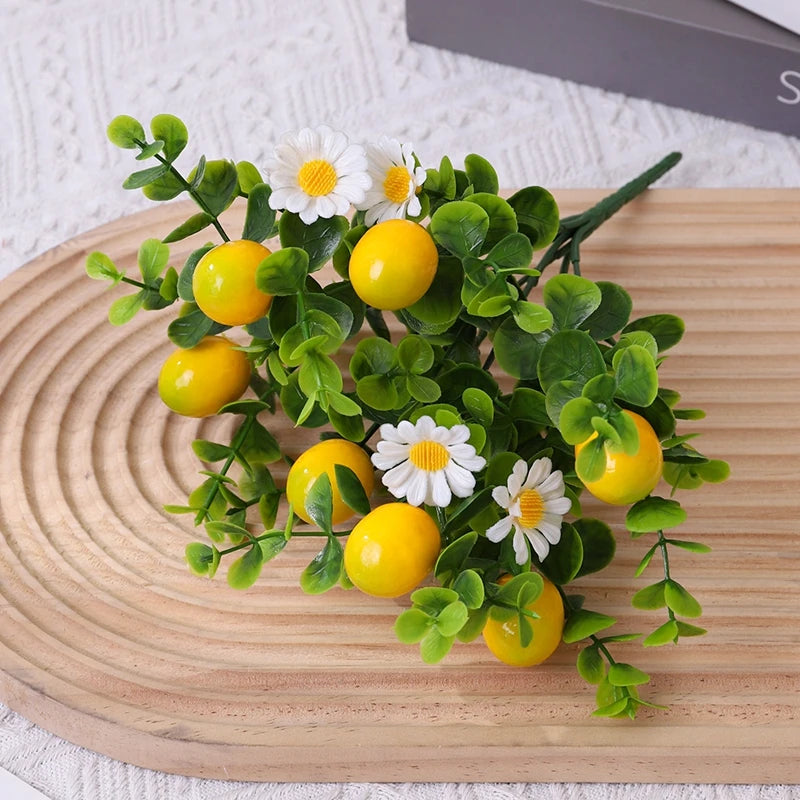 Lemon Branch Faux Greenery Stems