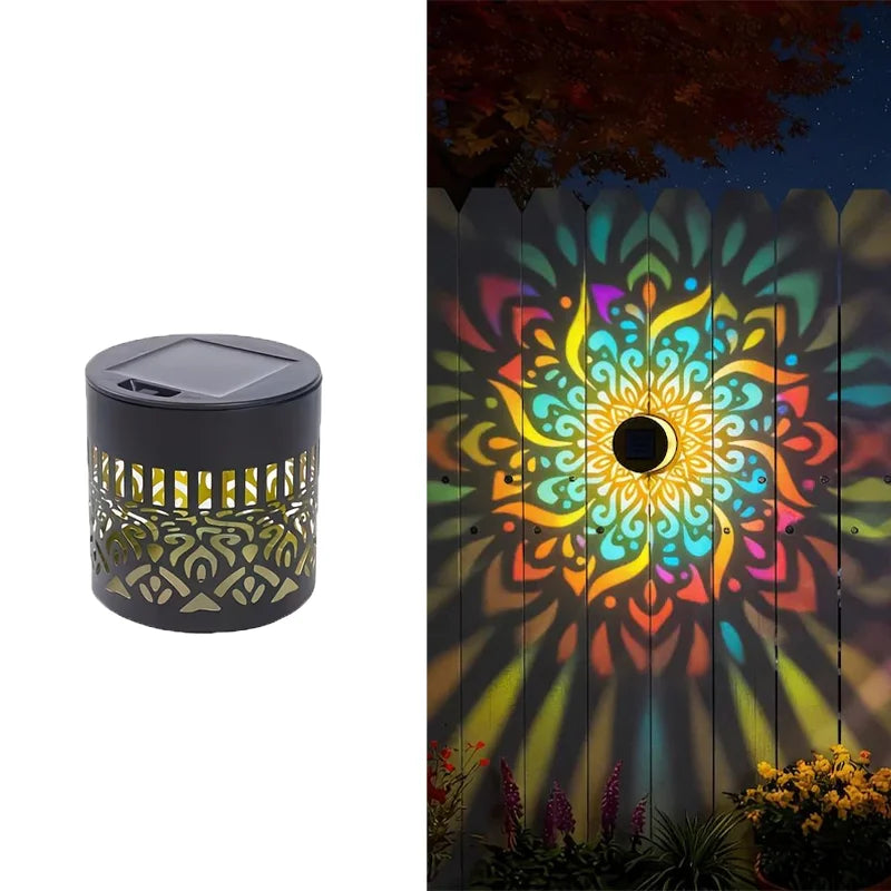 Mandala Solar Garden Wall Light
