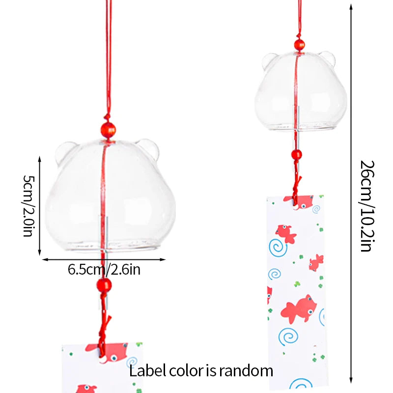 Japanese Sakura Glass Wind Chime – Kawaii Home & Garden Decor Bell