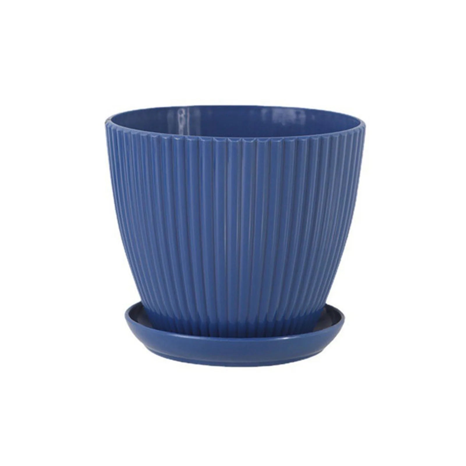Round Succulent Planter Pots with Tray – Modern Indoor & Outdoor Plant Pots (5 Sizes)