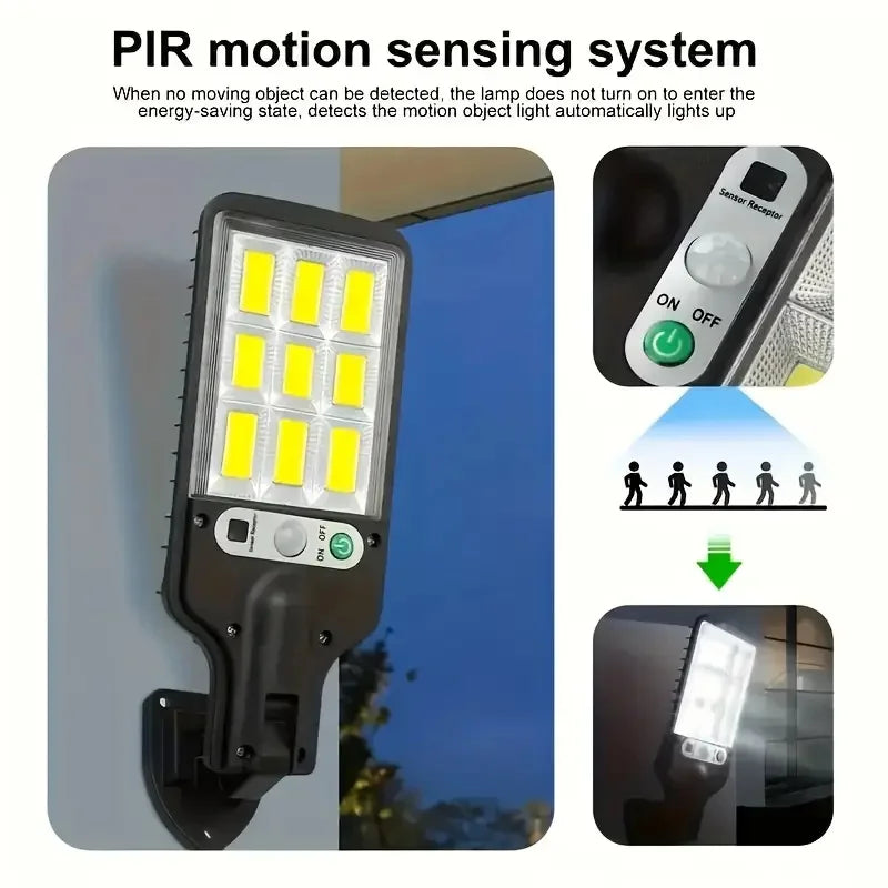 Solar LED Outdoor Wall Lights – Waterproof Motion-Sensor Garden & Patio Light