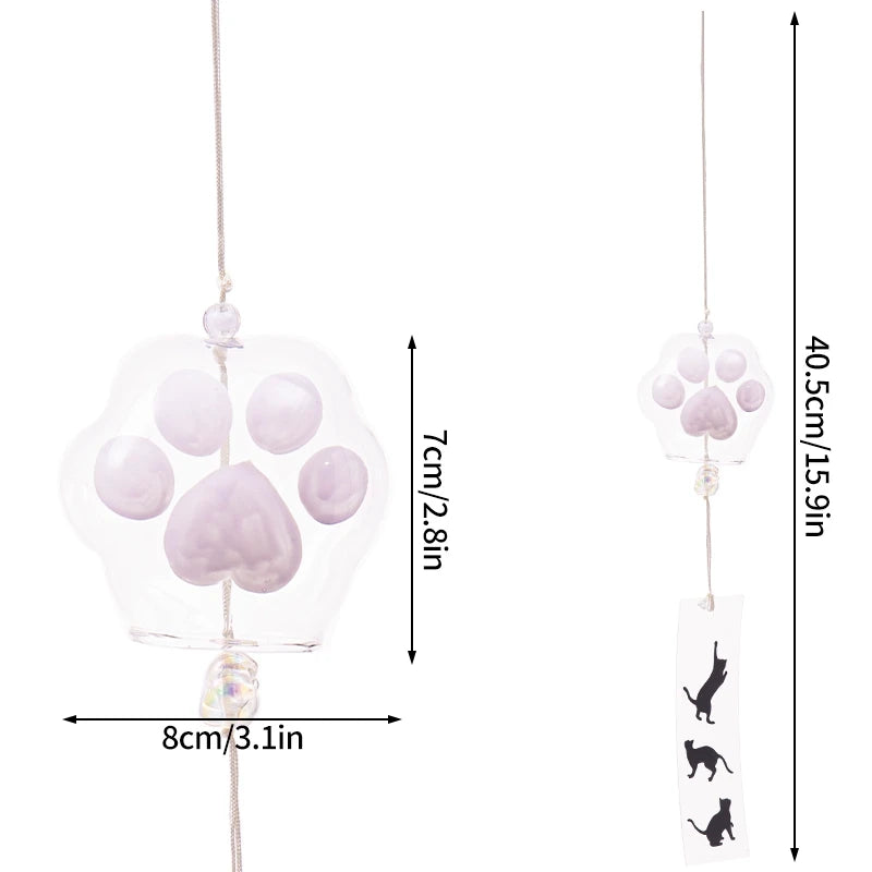 Japanese Sakura Glass Wind Chime – Kawaii Home & Garden Decor Bell