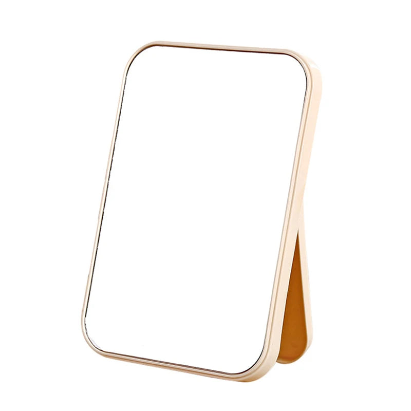 Portable Folding Cosmetic Mirror – Compact Square Makeup Mirror for Travel