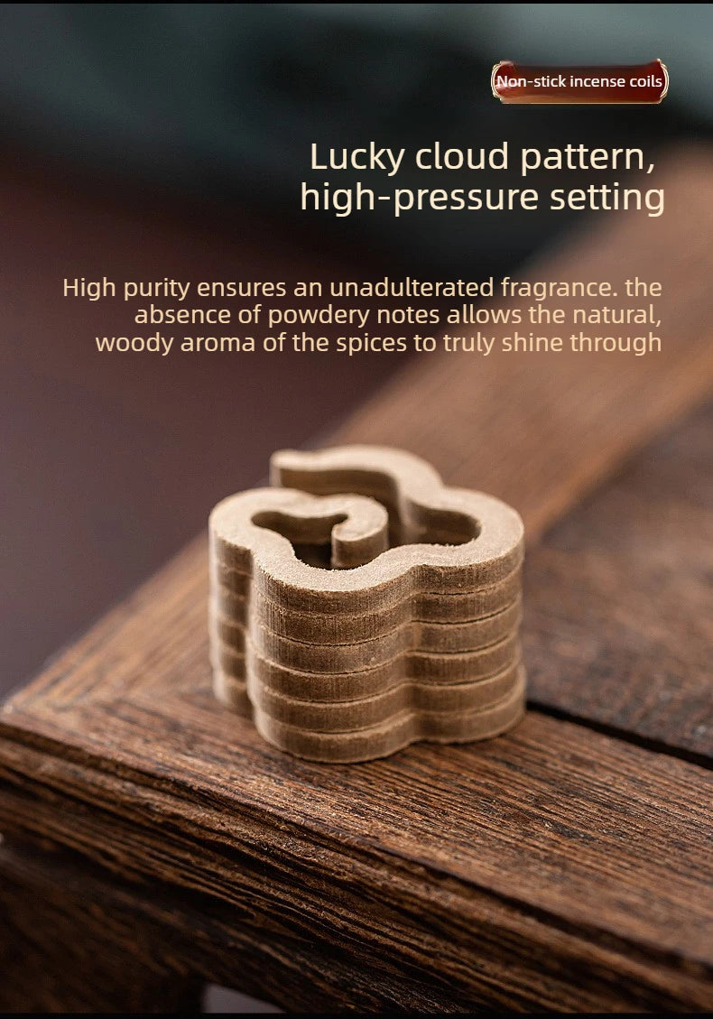 Sandalwood & Agarwood Incense Coils – Long-Lasting Home Aromatherapy