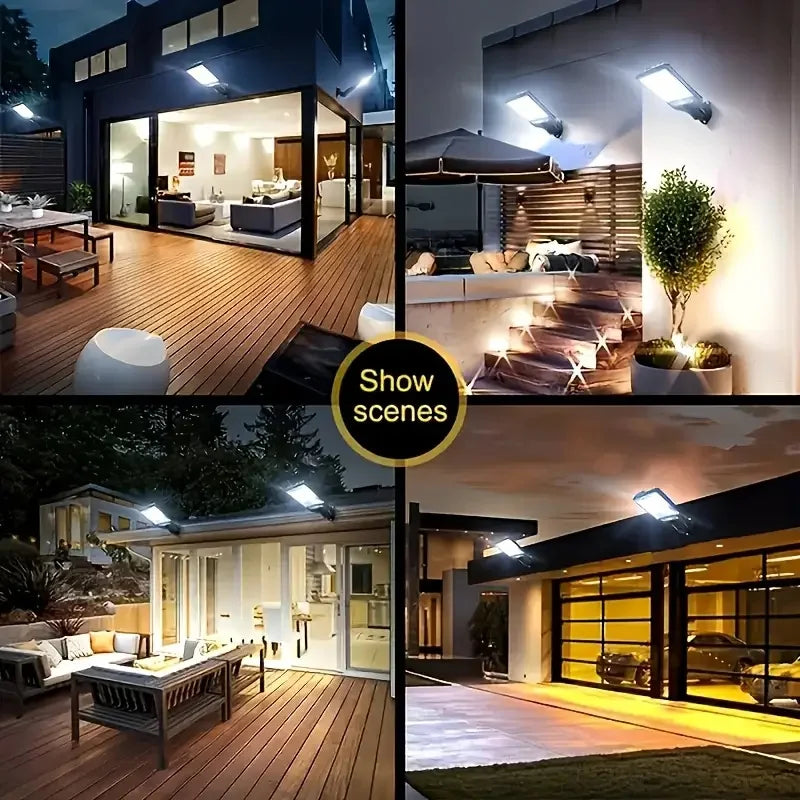 Solar LED Outdoor Wall Lights – Waterproof Motion-Sensor Garden & Patio Light