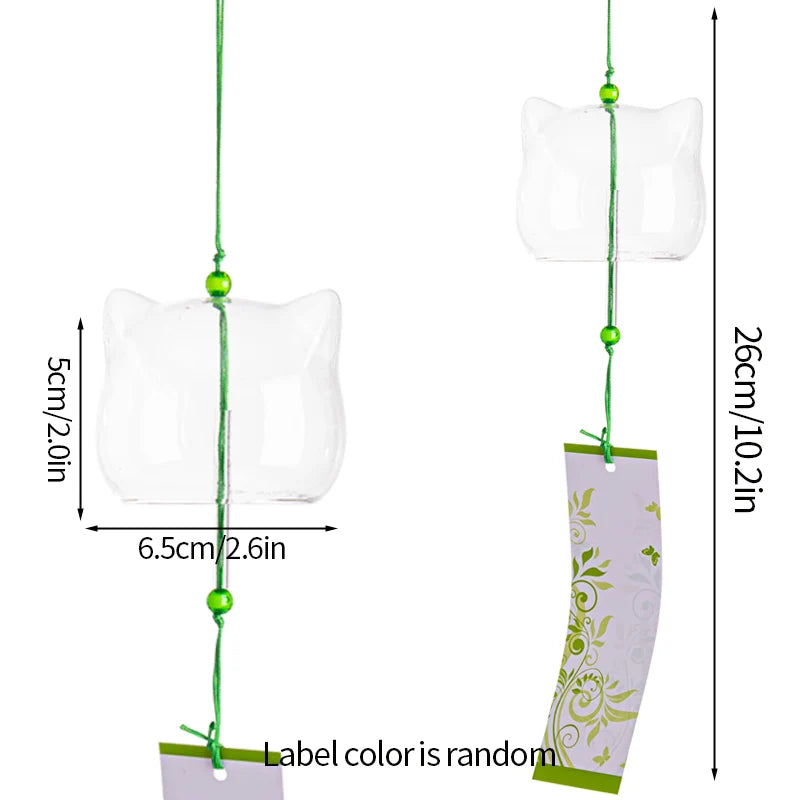 Japanese Sakura Glass Wind Chime – Kawaii Home & Garden Decor Bell