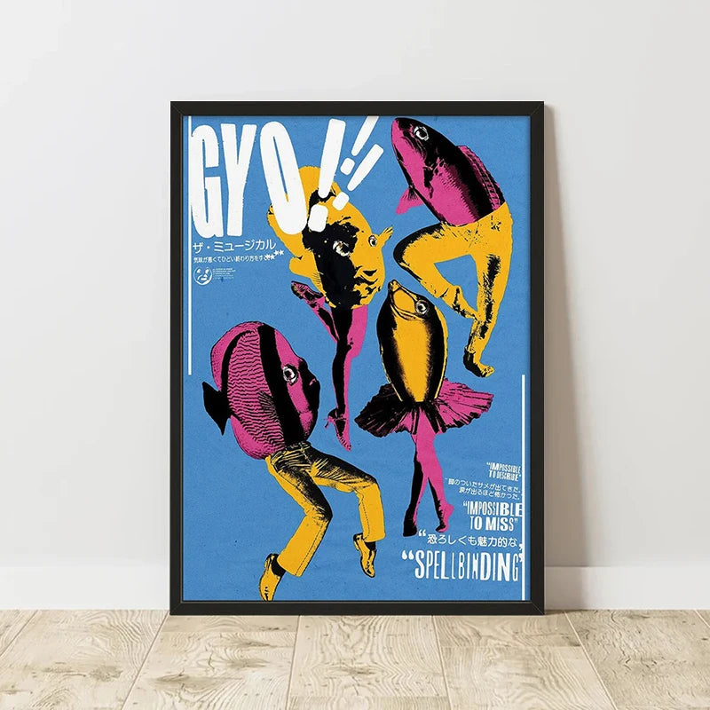 Abstract Retro Art Poster – Minimalist Canvas Wall Print for Living Room (Frameless)