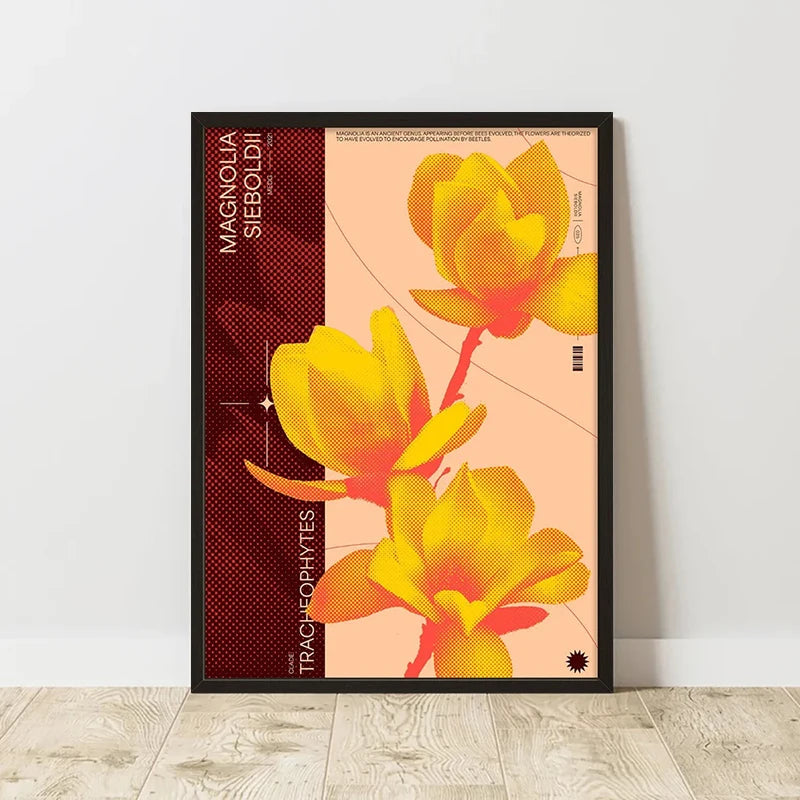 Abstract Retro Art Poster – Minimalist Canvas Wall Print for Living Room (Frameless)