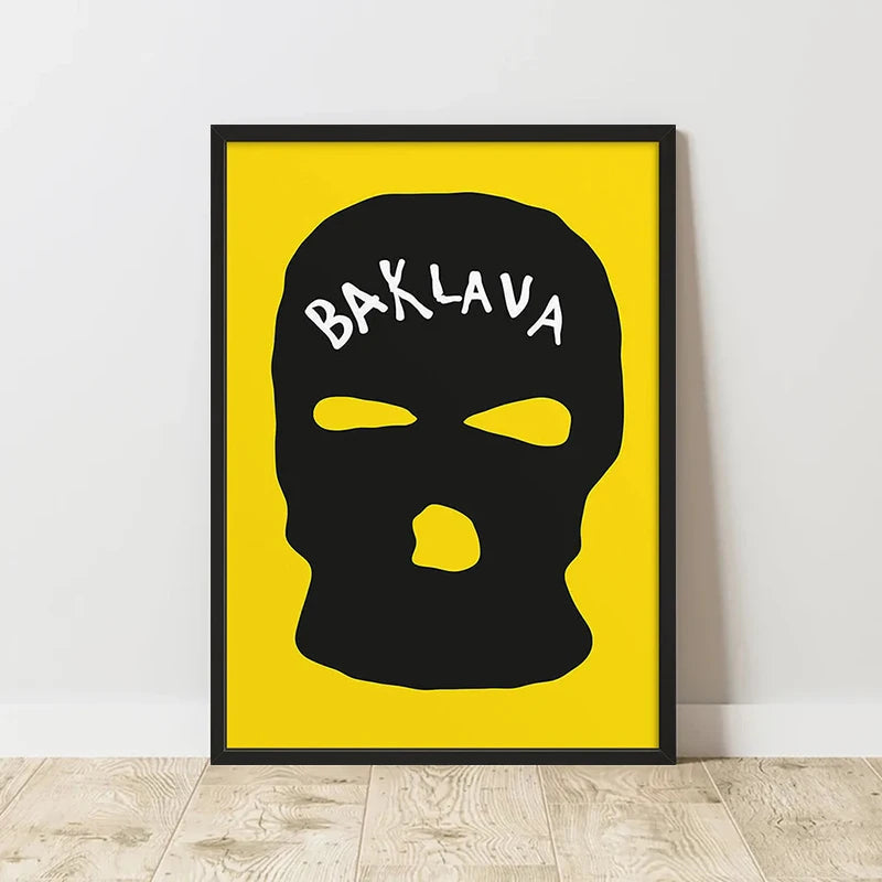 Abstract Retro Art Poster – Minimalist Canvas Wall Print for Living Room (Frameless)