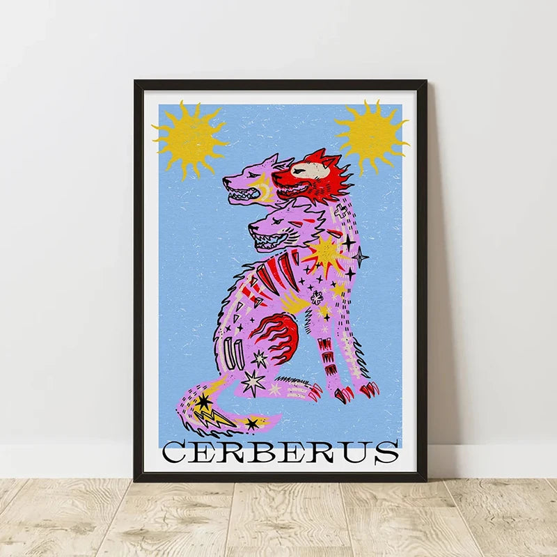 Abstract Retro Art Poster – Minimalist Canvas Wall Print for Living Room (Frameless)
