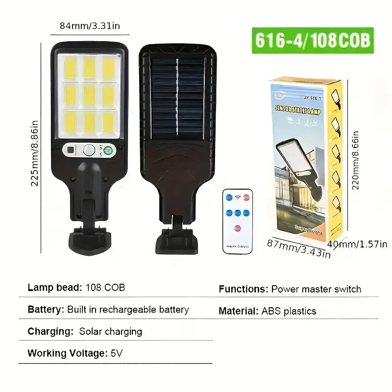 Solar LED Outdoor Wall Lights – Waterproof Motion-Sensor Garden & Patio Light