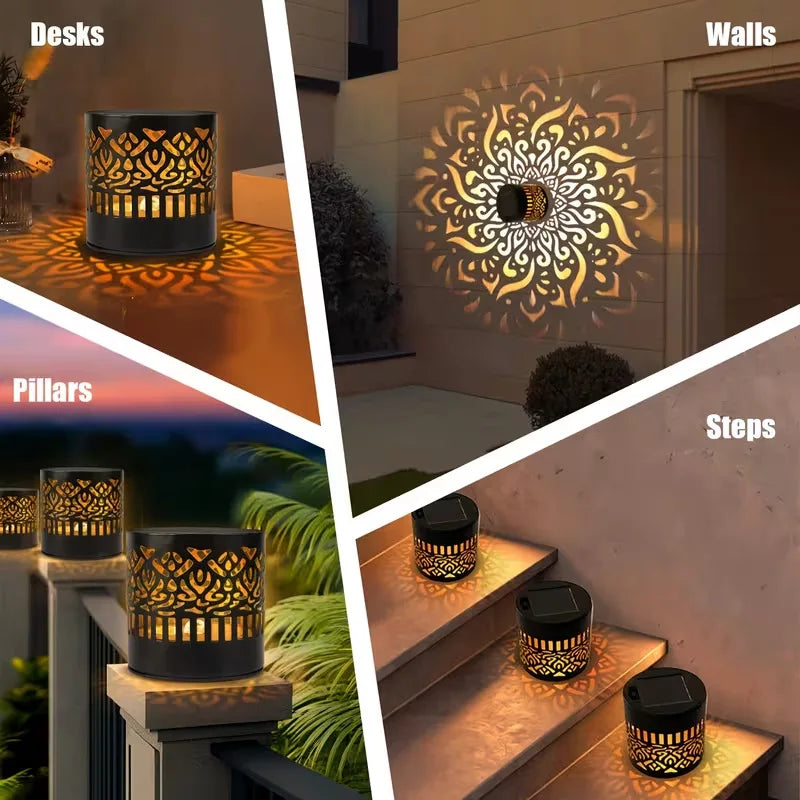 Mandala Solar Garden Wall Light