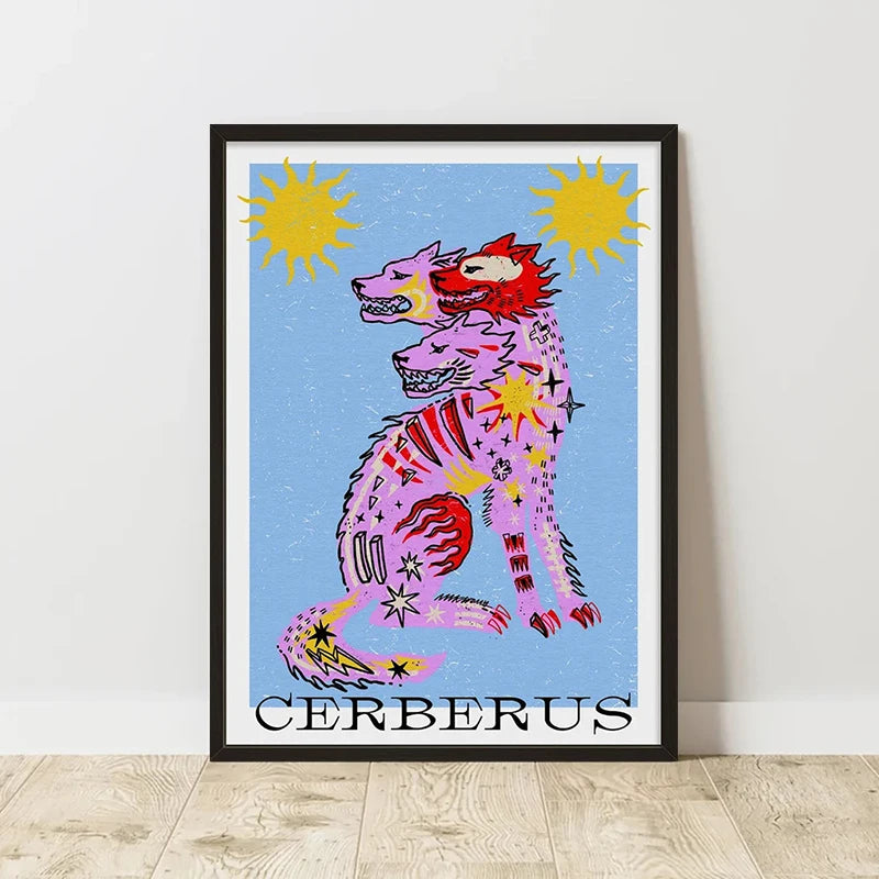 Abstract Retro Art Poster – Minimalist Canvas Wall Print for Living Room (Frameless)