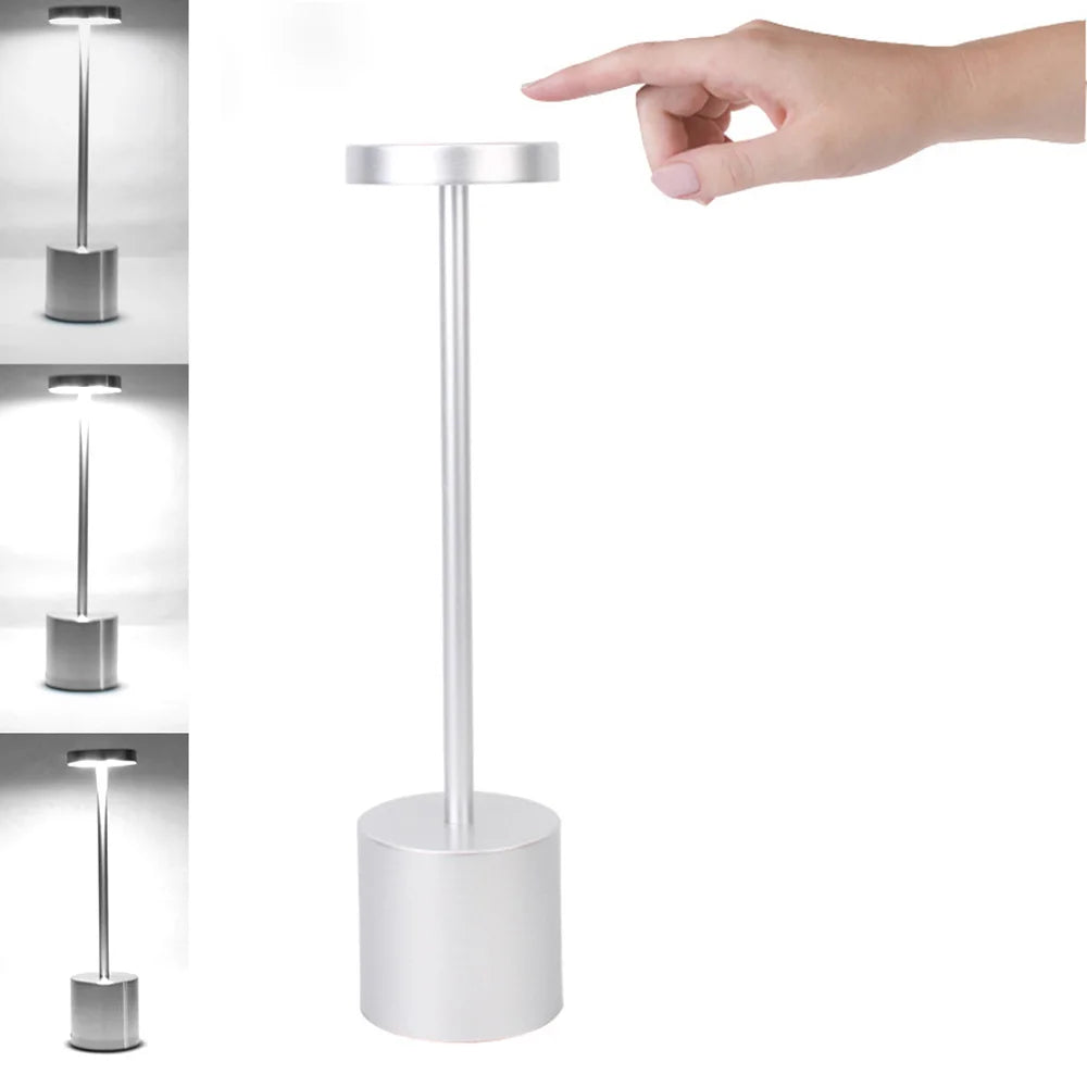 Rechargeable LED Table Lamp – Touch Dimmable Cordless Bedside Night Light
