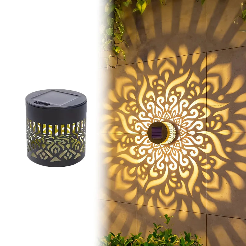 Mandala Solar Garden Wall Light