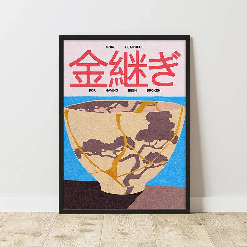 Abstract Retro Art Poster – Minimalist Canvas Wall Print for Living Room (Frameless)