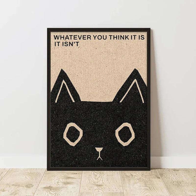 Abstract Retro Art Poster – Minimalist Canvas Wall Print for Living Room (Frameless)