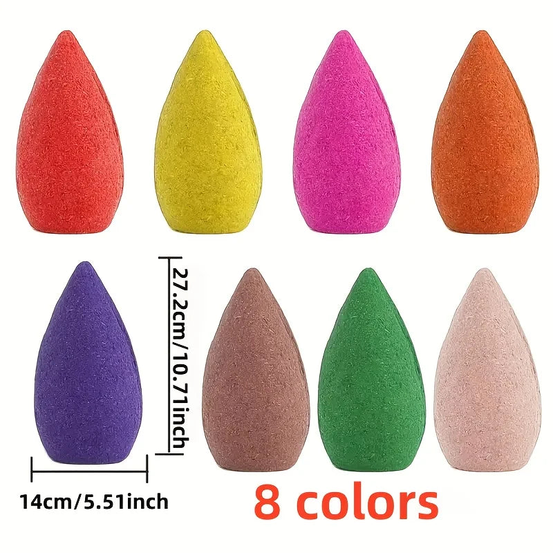 Backflow Incense Sticks (9 Pack) – Colorful Aromatherapy Smoke Cones