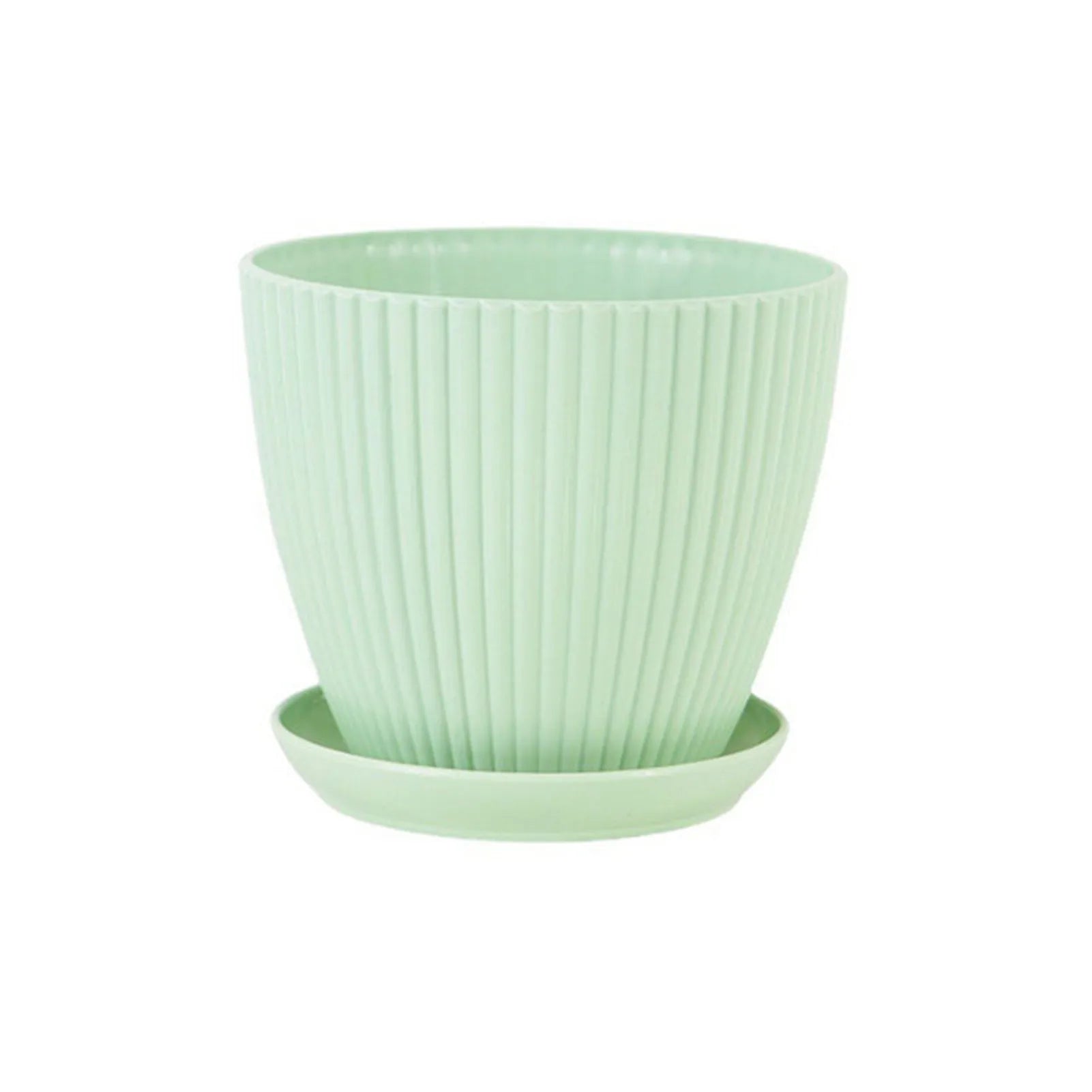 Round Succulent Planter Pots with Tray – Modern Indoor & Outdoor Plant Pots (5 Sizes)