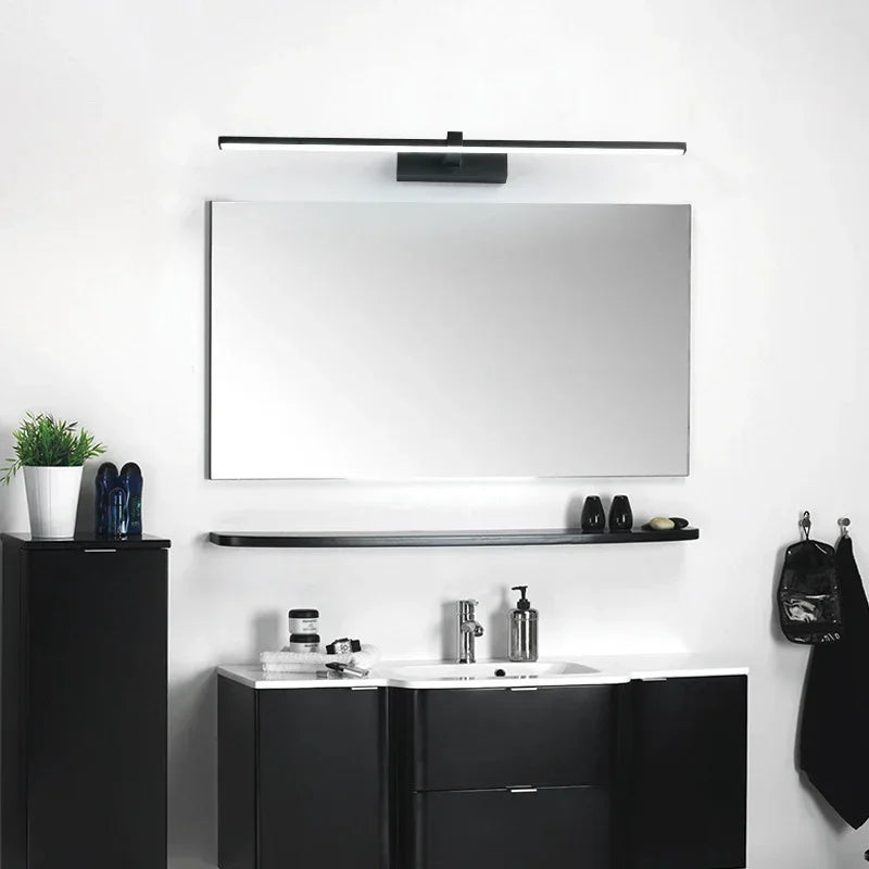 Modern LED Bathroom Wall Light – Aluminum Mirror Vanity Lamp (3 Colors)