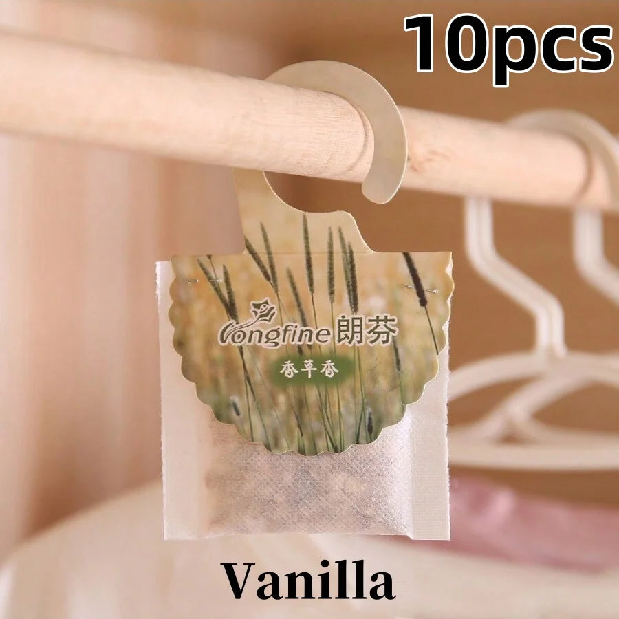 Hanging Wardrobe Sachets (5/10 Pack) – Long-Lasting Closet & Drawer Air Freshener