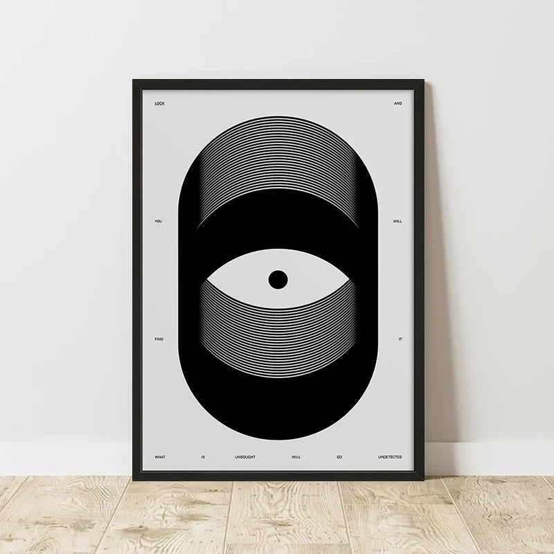 Abstract Retro Art Poster – Minimalist Canvas Wall Print for Living Room (Frameless)