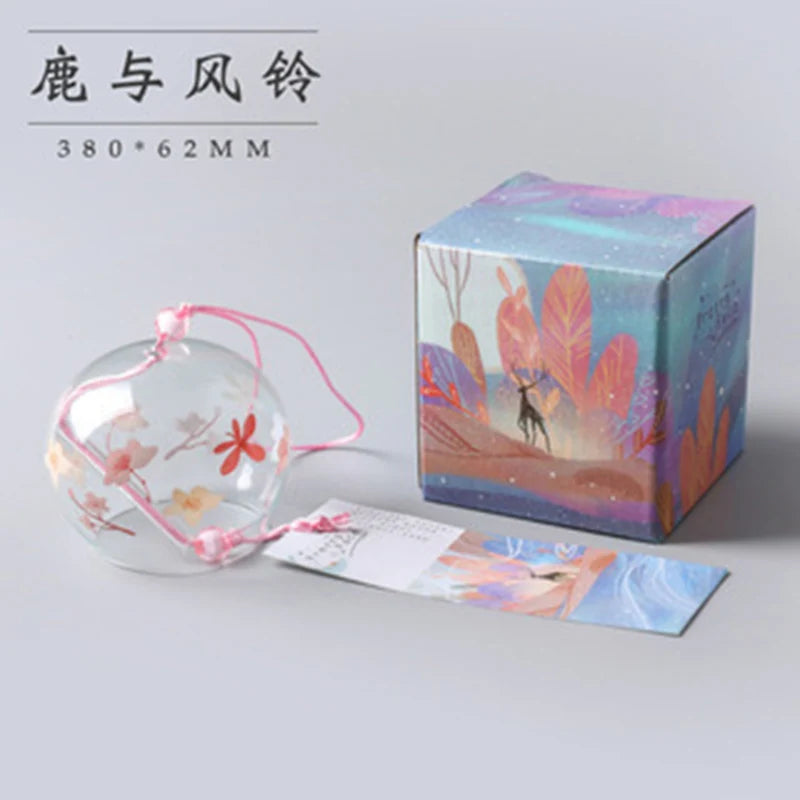 Japanese Sakura Glass Wind Chime – Kawaii Home & Garden Decor Bell