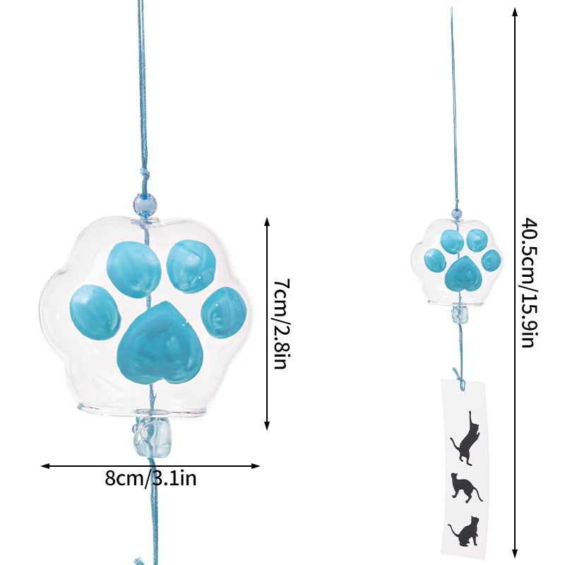 Japanese Sakura Glass Wind Chime – Kawaii Home & Garden Decor Bell