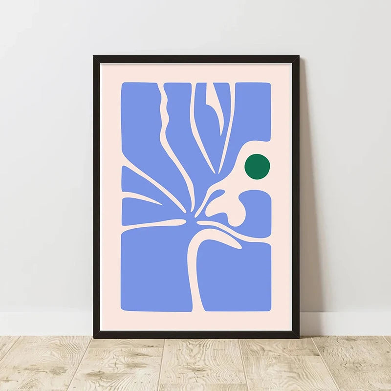 Abstract Retro Art Poster – Minimalist Canvas Wall Print for Living Room (Frameless)