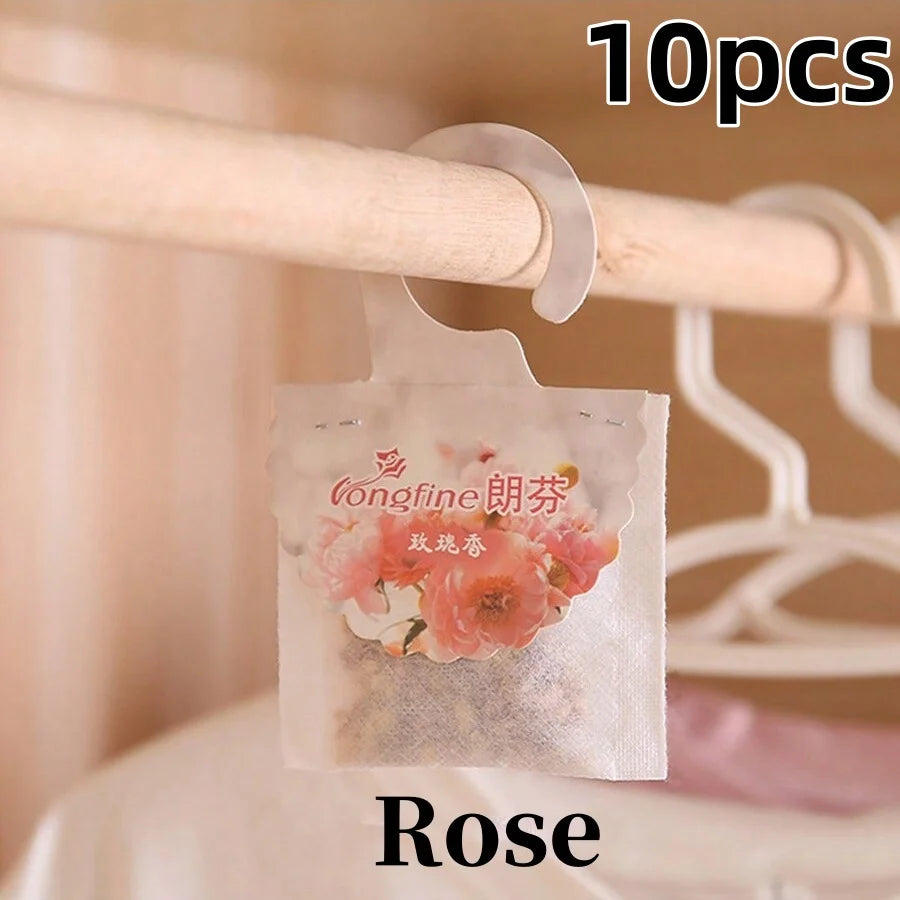 Hanging Wardrobe Sachets (5/10 Pack) – Long-Lasting Closet & Drawer Air Freshener