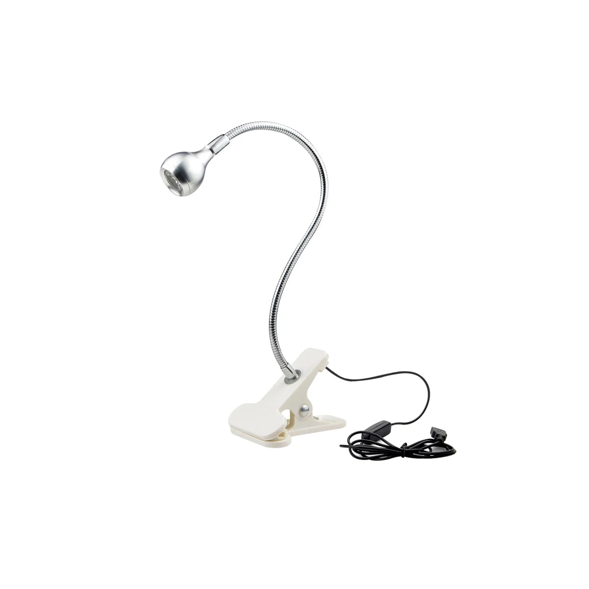 Flexible Clip-On Reading Lamp – USB Bedside Book Light for Study & Bedroom