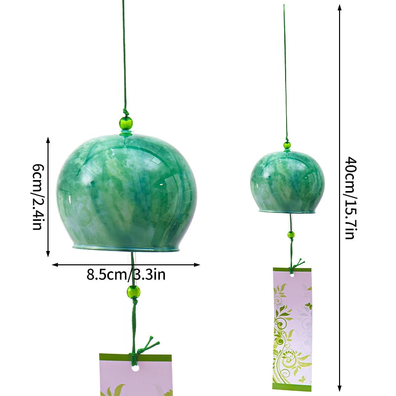 Japanese Sakura Glass Wind Chime – Kawaii Home & Garden Decor Bell