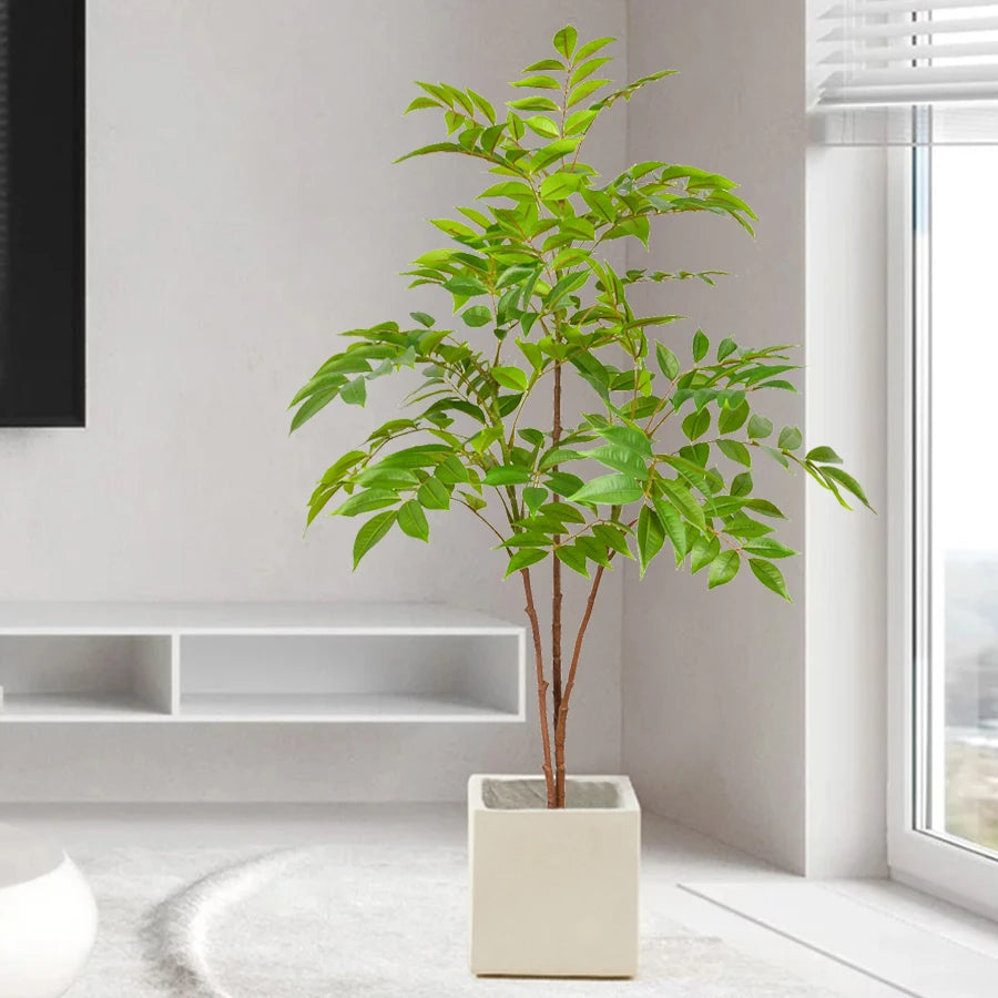 Artificial Ficus Tree – Lifelike Faux Banyan Plant for Home & Office Decor