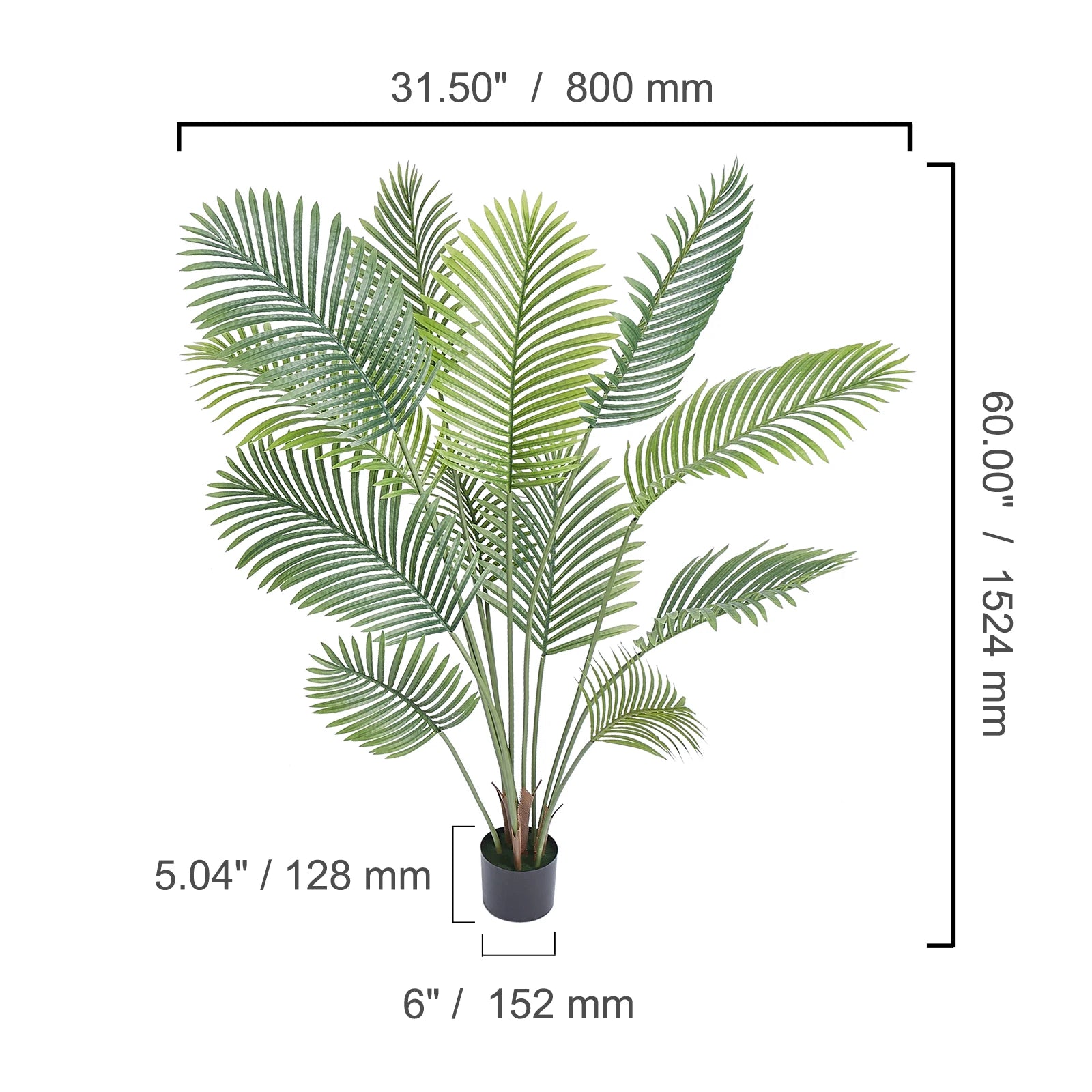 Artificial Palm Tree — 4 to 6 ft