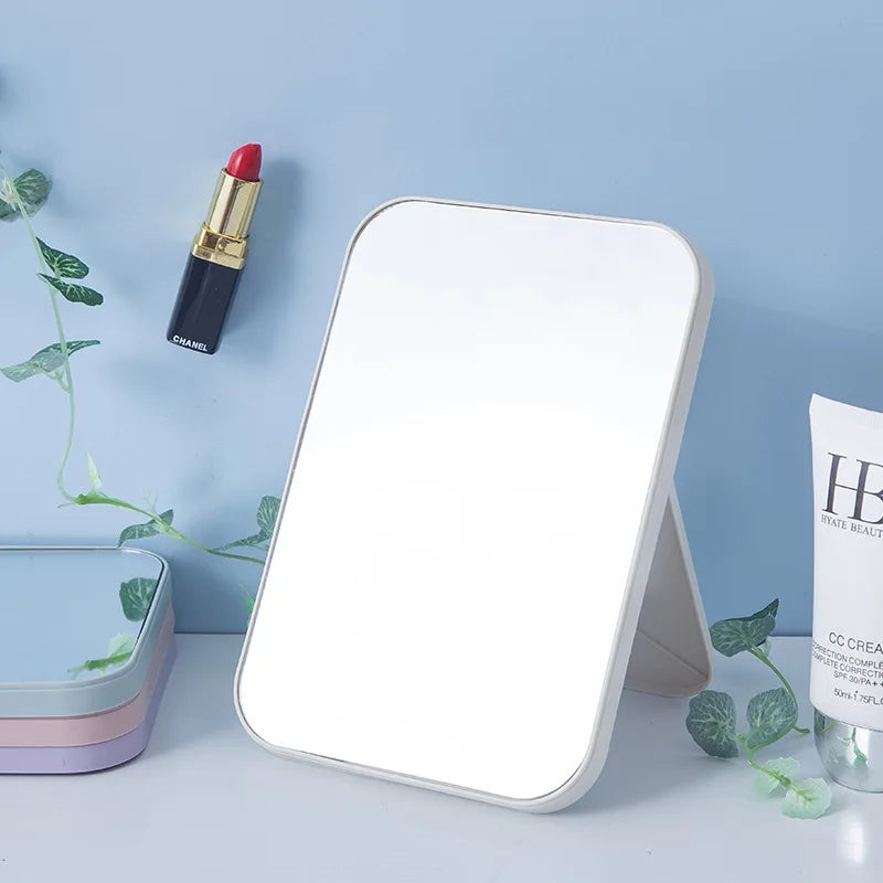 Portable Folding Cosmetic Mirror – Compact Square Makeup Mirror for Travel