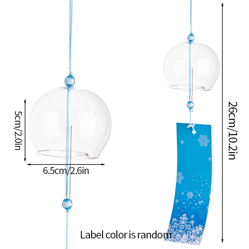 Japanese Sakura Glass Wind Chime – Kawaii Home & Garden Decor Bell