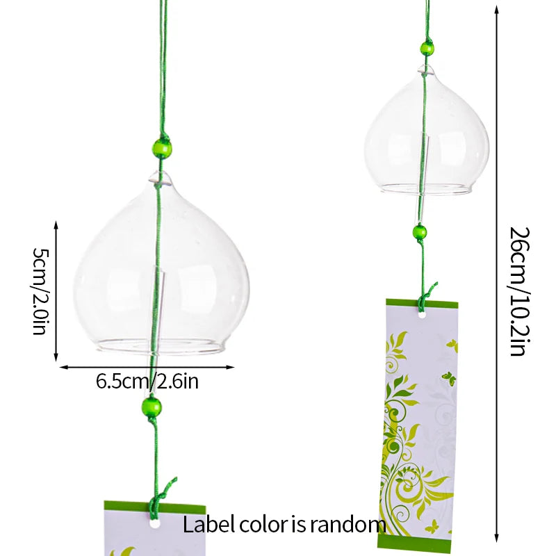 Japanese Sakura Glass Wind Chime – Kawaii Home & Garden Decor Bell