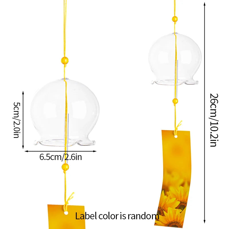 Japanese Sakura Glass Wind Chime – Kawaii Home & Garden Decor Bell