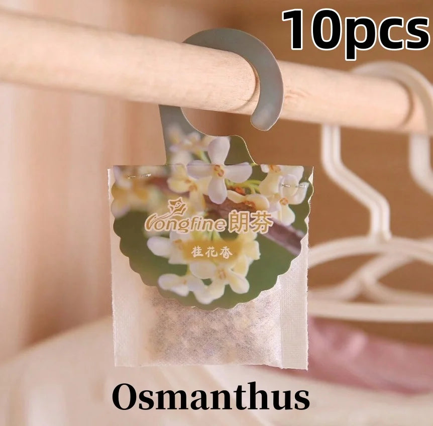 Hanging Wardrobe Sachets (5/10 Pack) – Long-Lasting Closet & Drawer Air Freshener