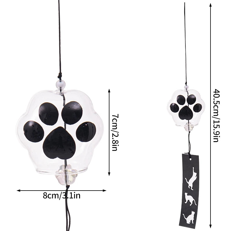 Japanese Sakura Glass Wind Chime – Kawaii Home & Garden Decor Bell