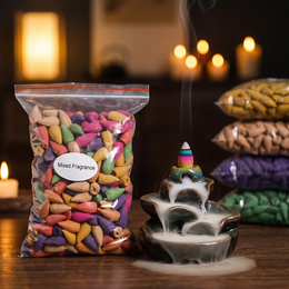 Backflow Incense Cones (Mixed Scents) – Waterfall Aromatherapy for Home & Yoga