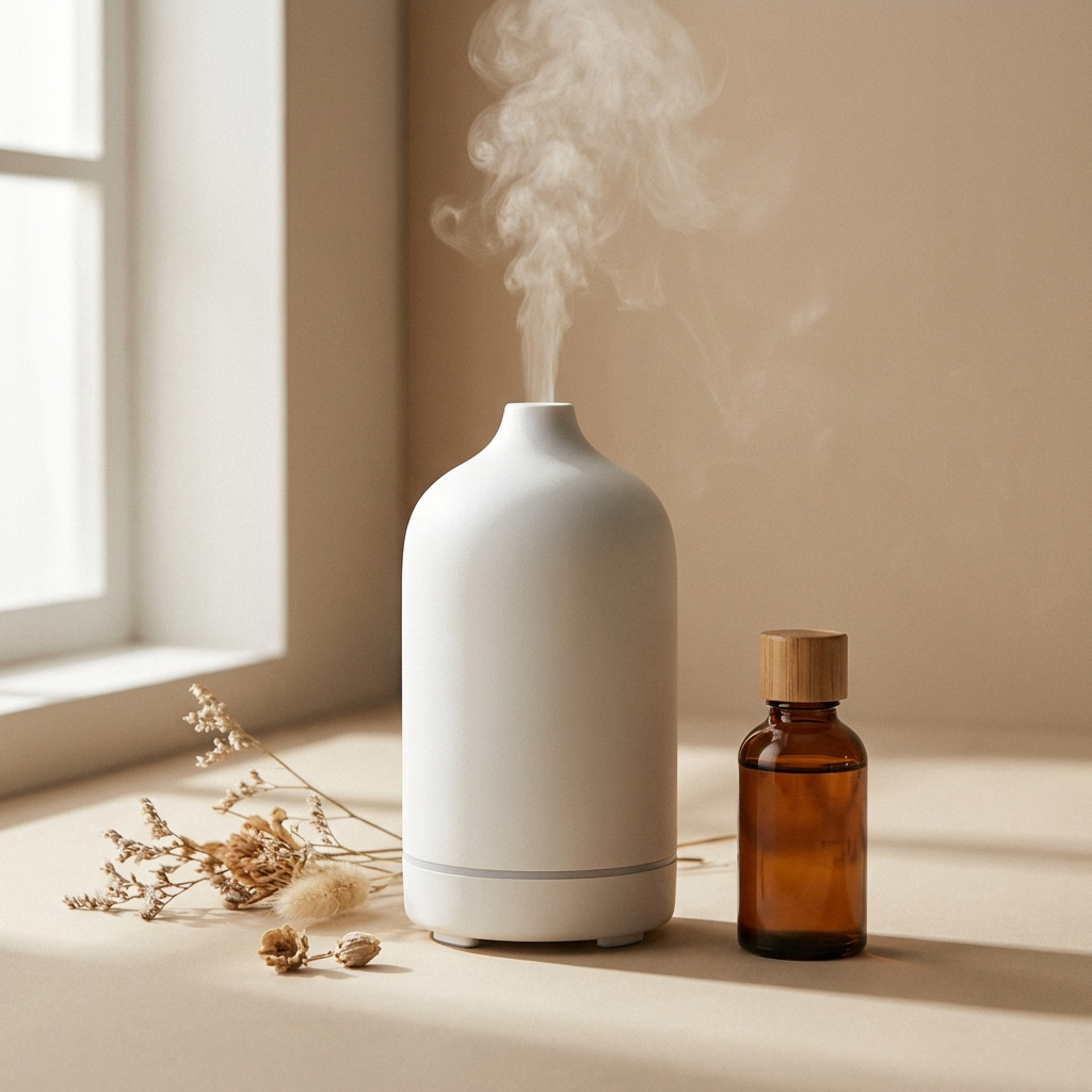 Aromatherapy Diffuser & Oil Set — USB diffuser with essential oil bottle