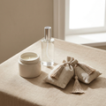 Whole-Home Air Freshener Set — gel jar, spray bottle and hanging sachets